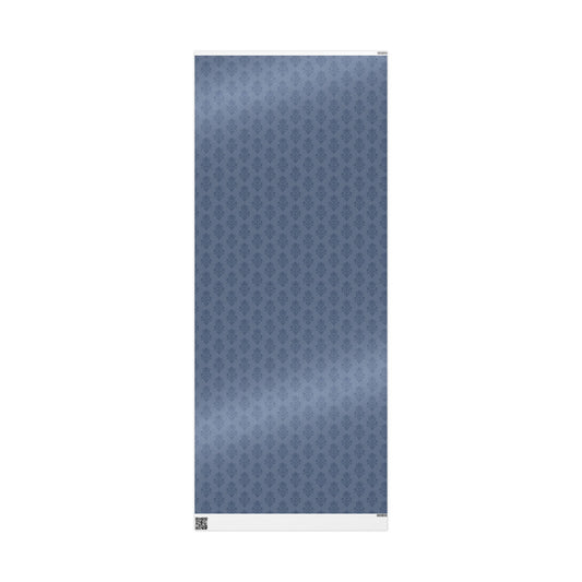 Blue Block Print Wrapping Paper