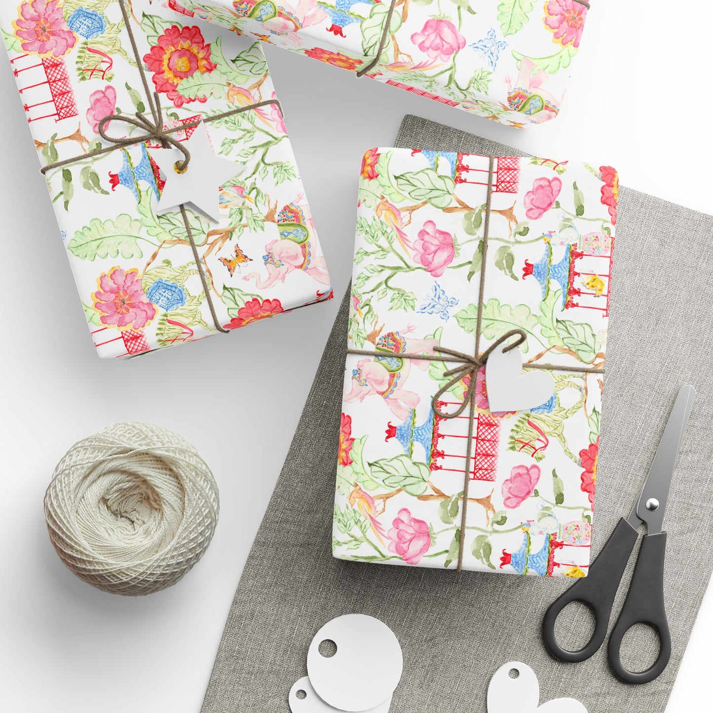 Colorful Chinoiserie Wrapping Paper