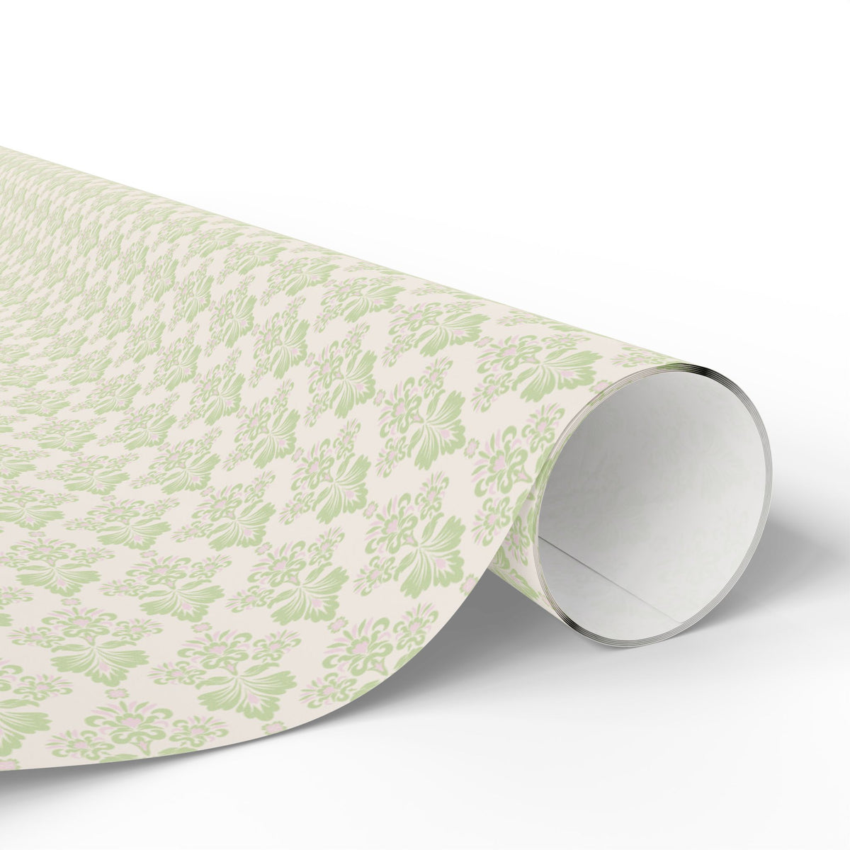 Green and Pink Ikat Gift Wrap