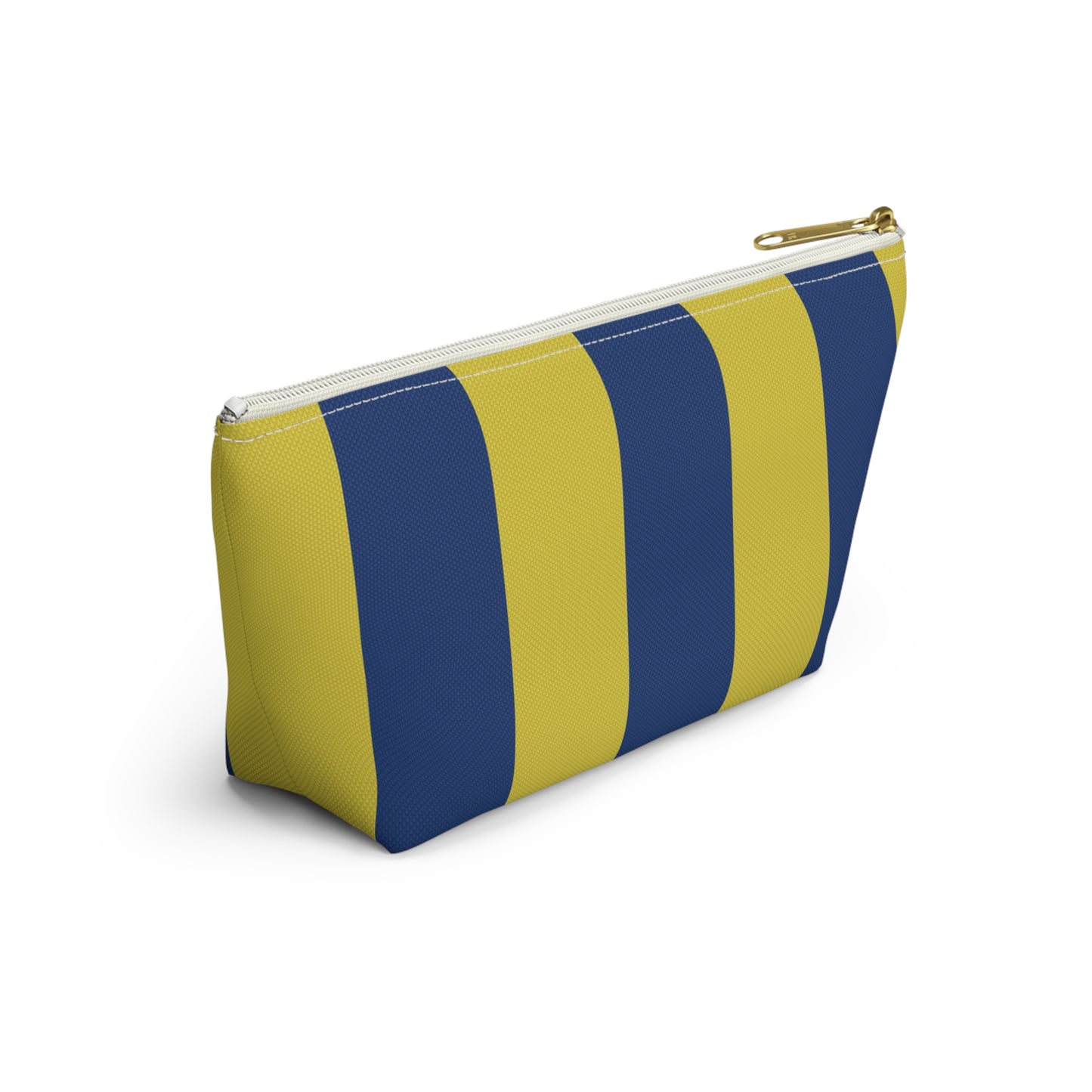 Pink and Burgundy Stripes Accessory Tile Bag