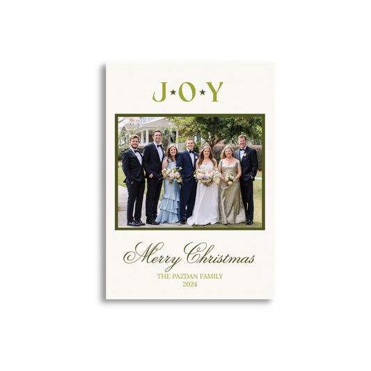 Joy Holiday Card