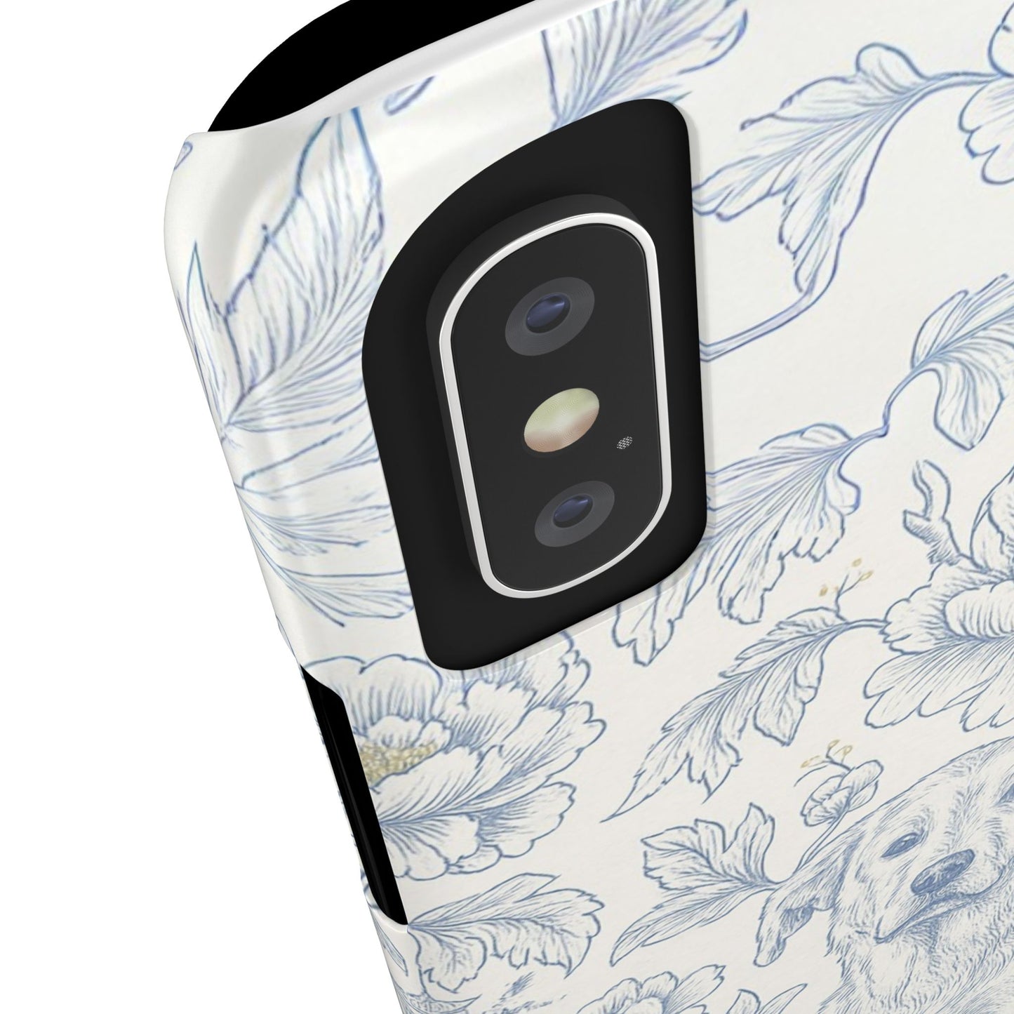 Floral Dog Slim Phone Cases - Perfect for Pet Lovers, Gift for Dog Lovers, Cute Phone Accessories, Dog-Themed Gifts, Floral Design