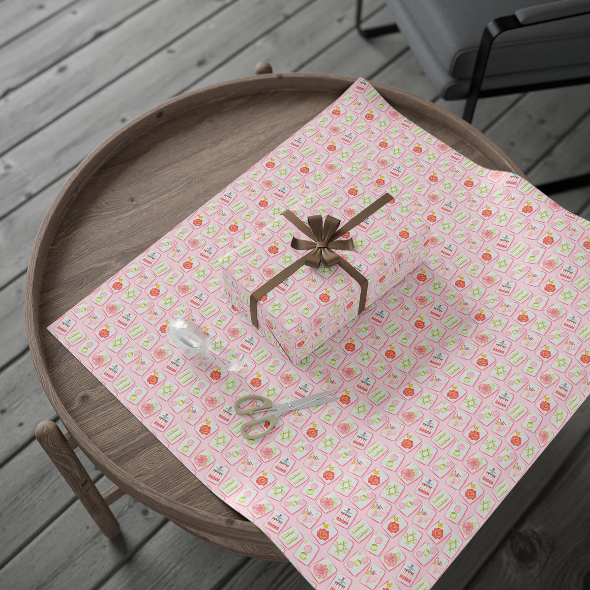 Mahjong Tile Wrapping Paper