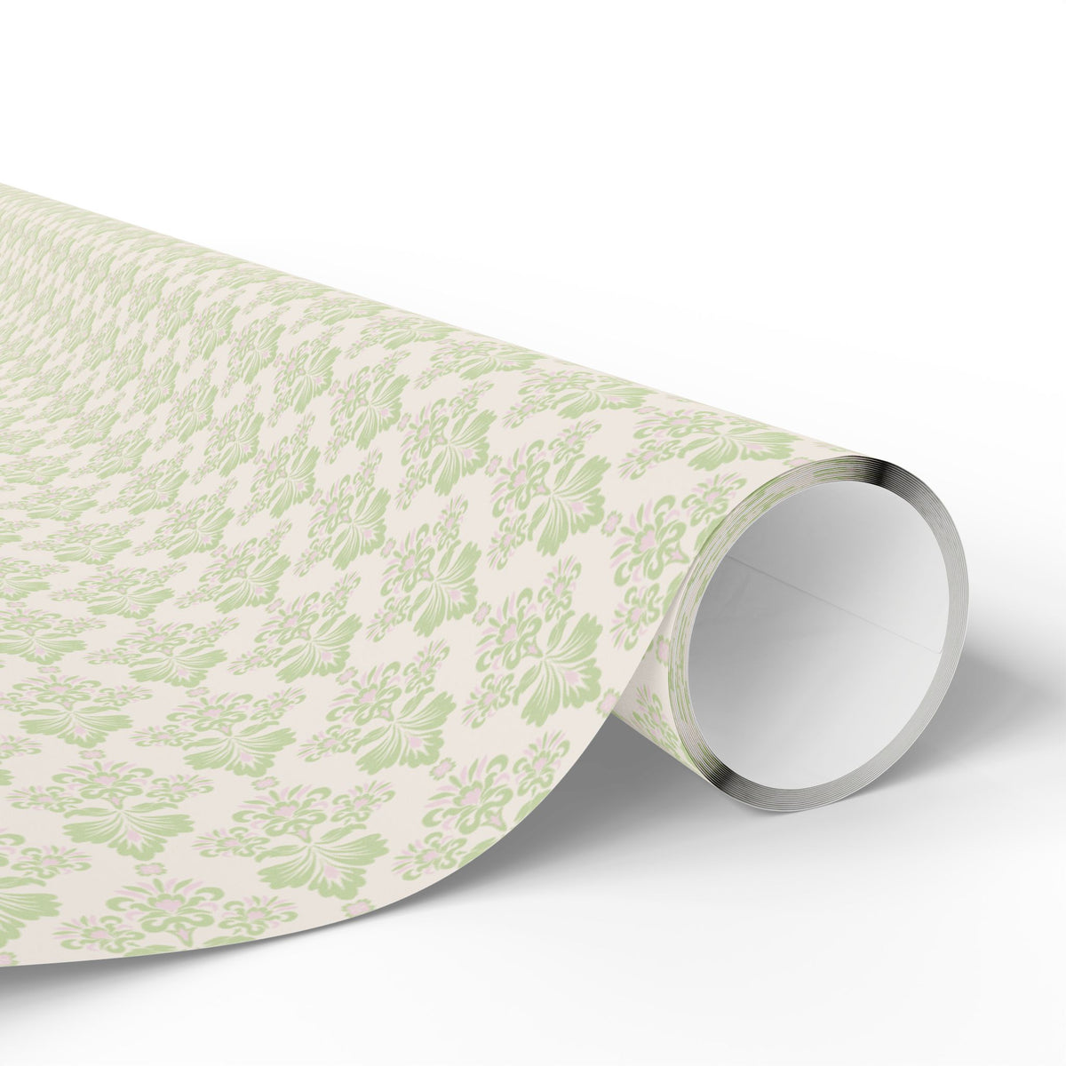 Green and Pink Ikat Gift Wrap