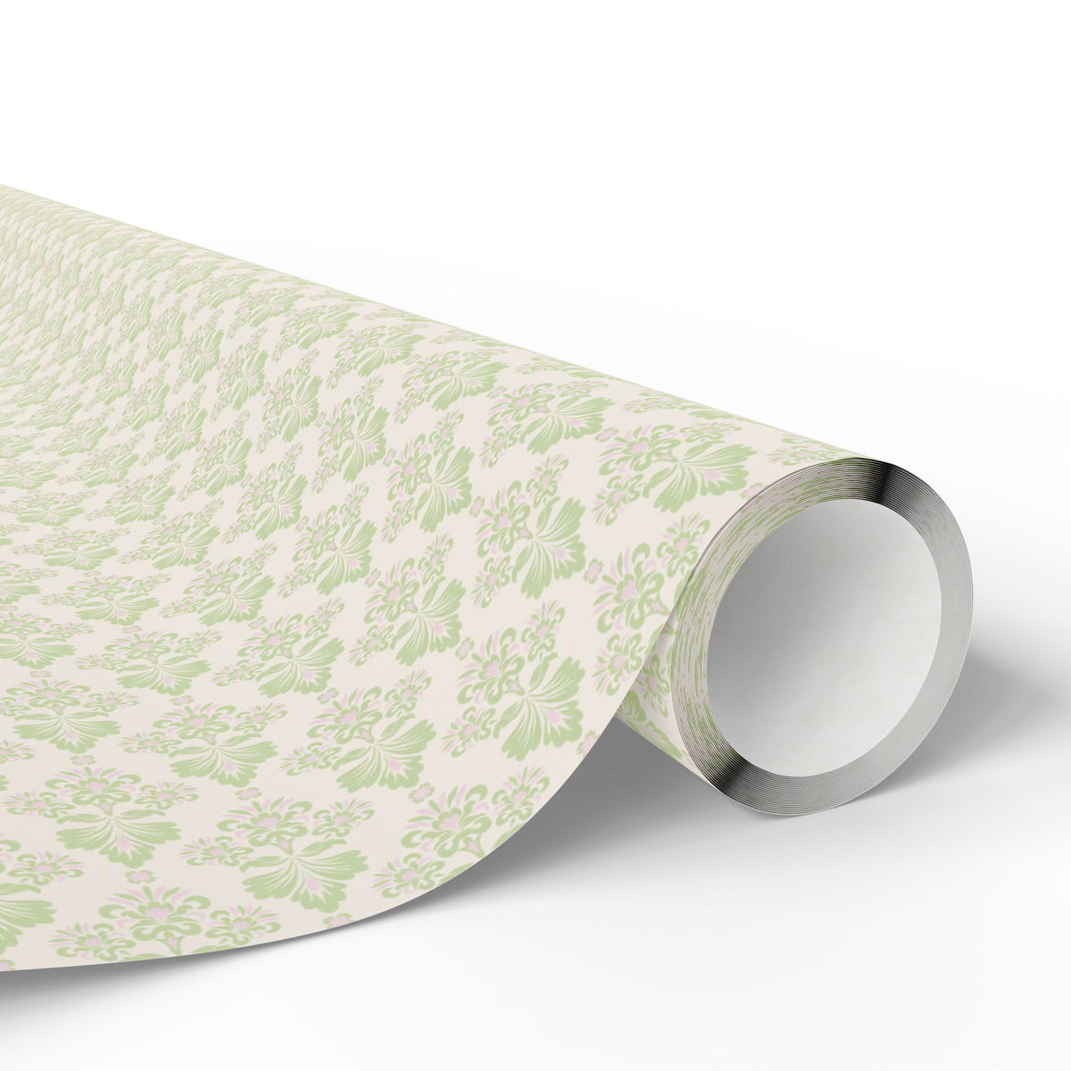 Green and Pink Ikat Gift Wrap