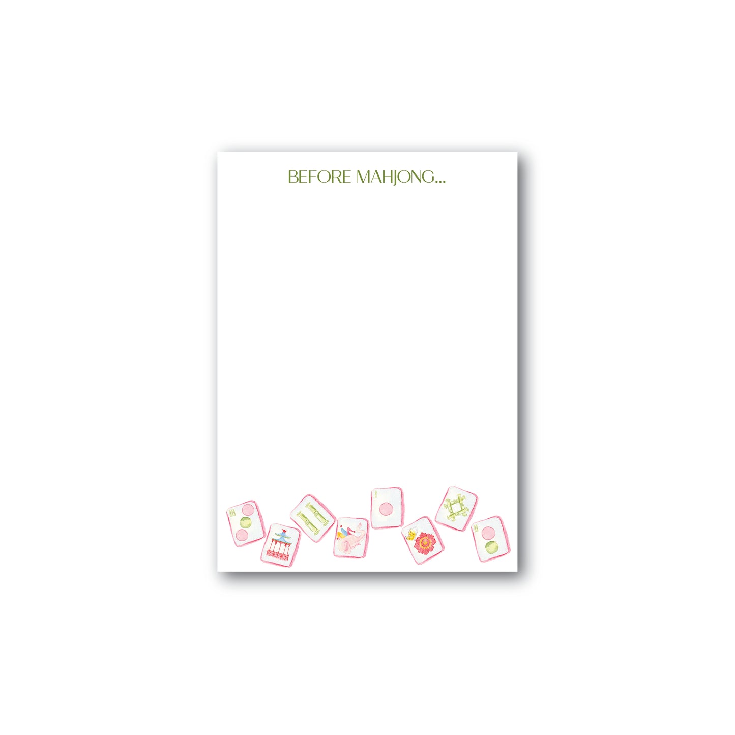 Before Mahjong To Do Notepad
