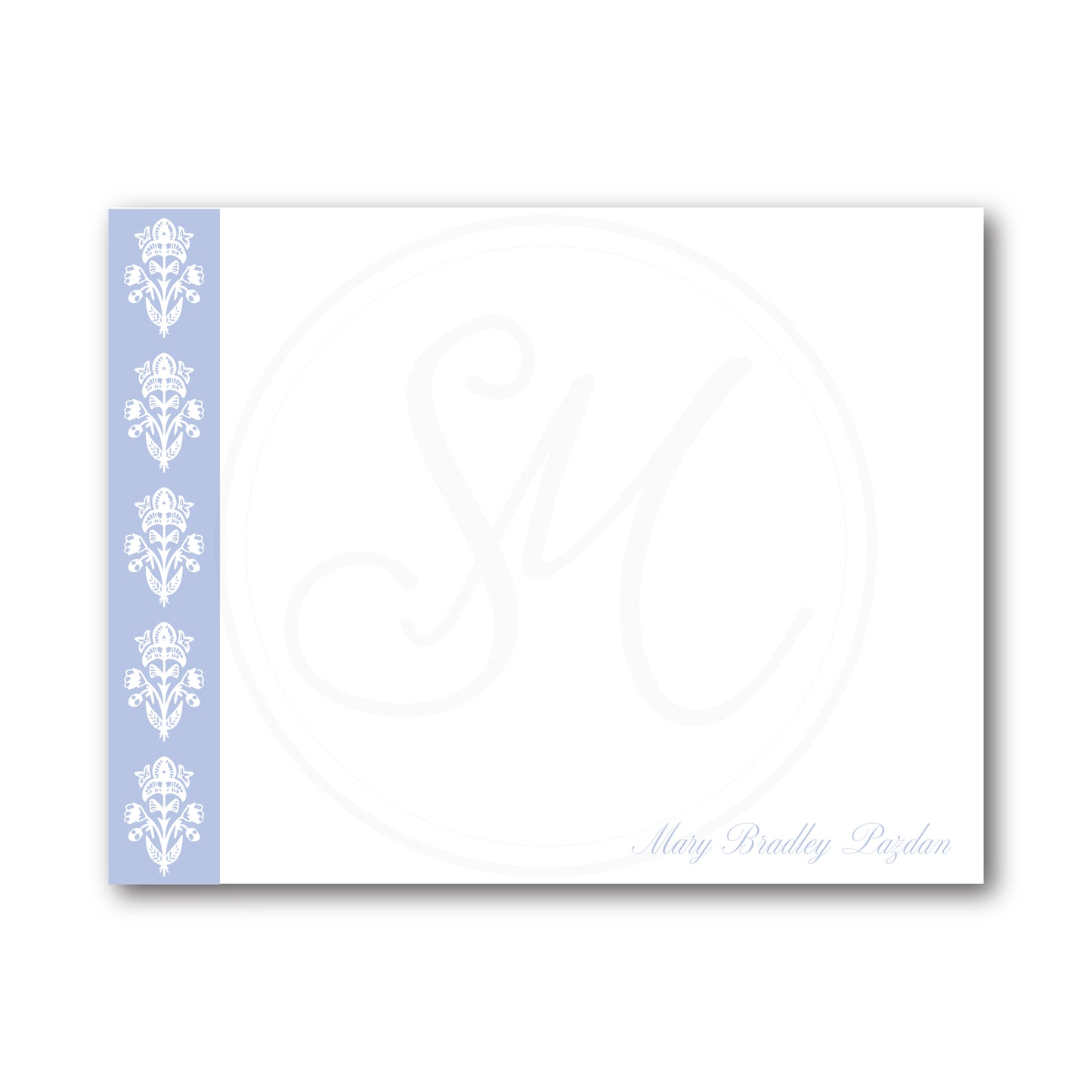 Azure Blossoms Notecard