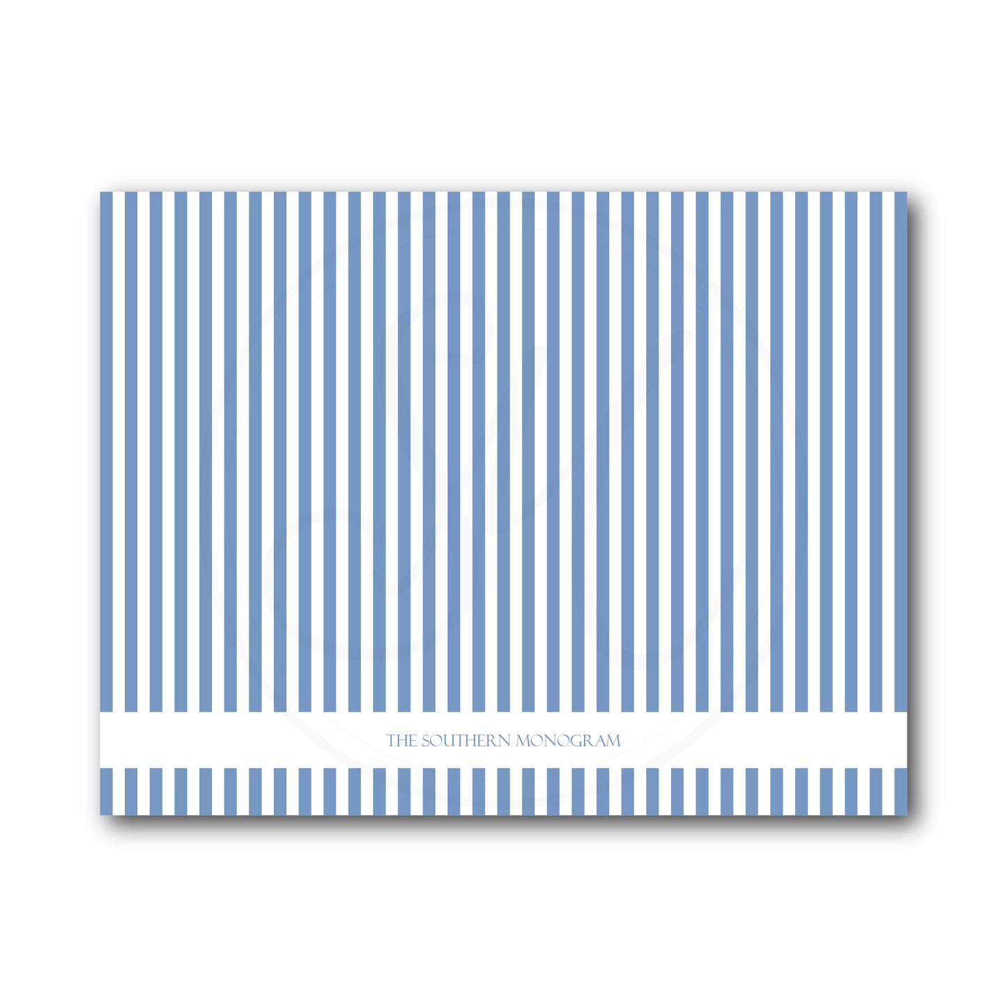 Blue Pinstripe Notecard