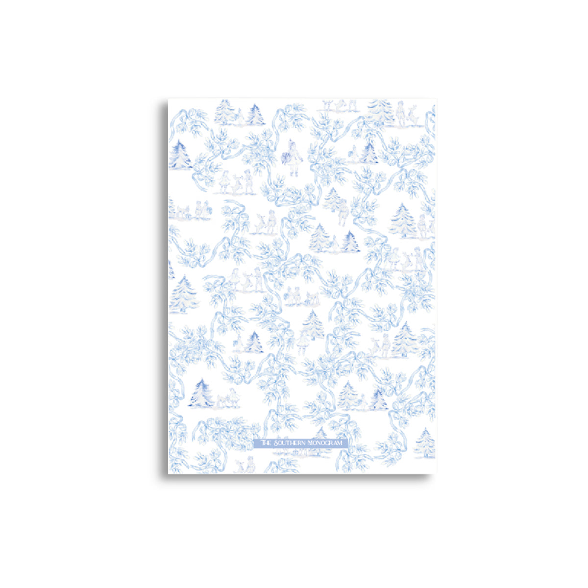 Blue Reindeer Games Holiday Card