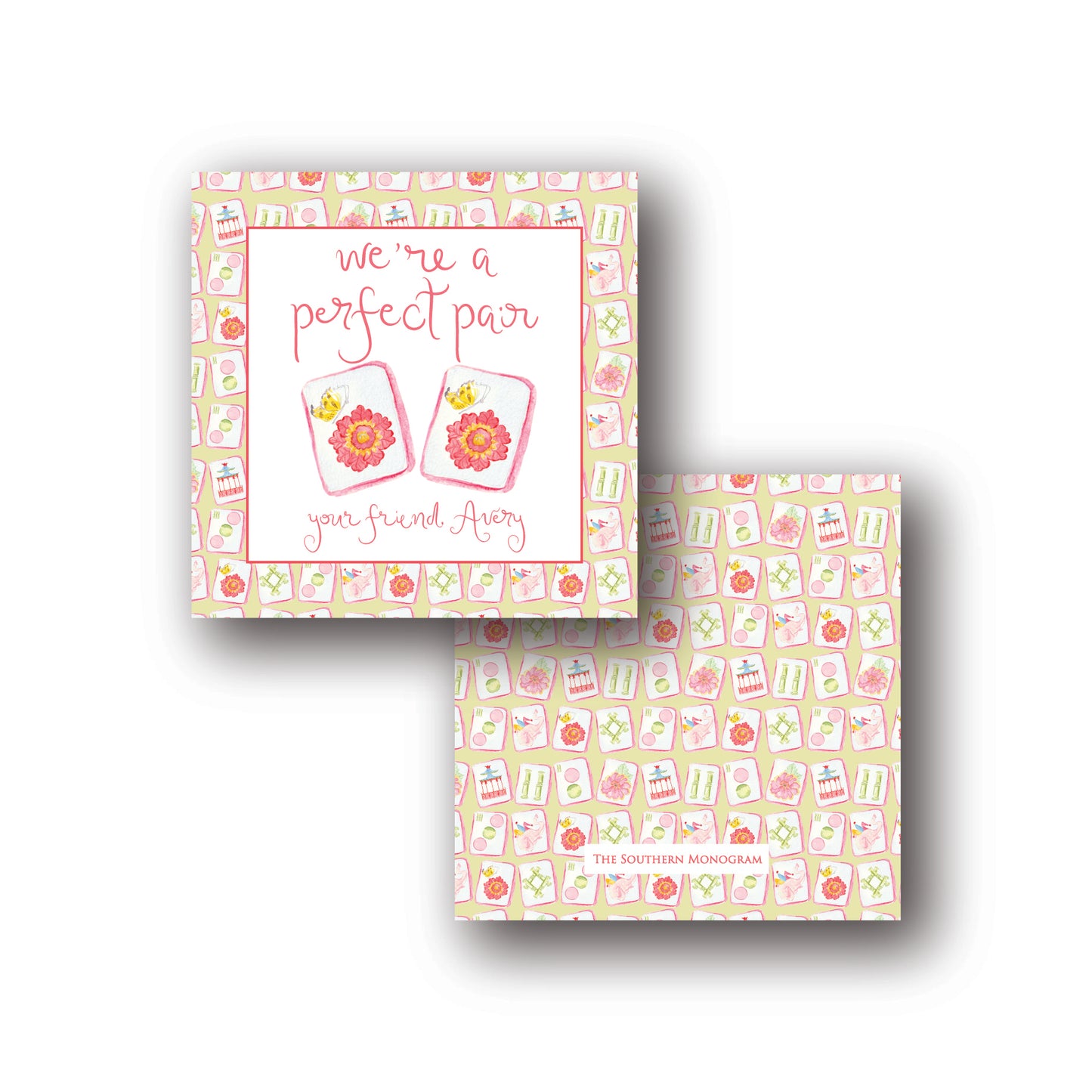 Perfect Pair Mahjong Gift Tags