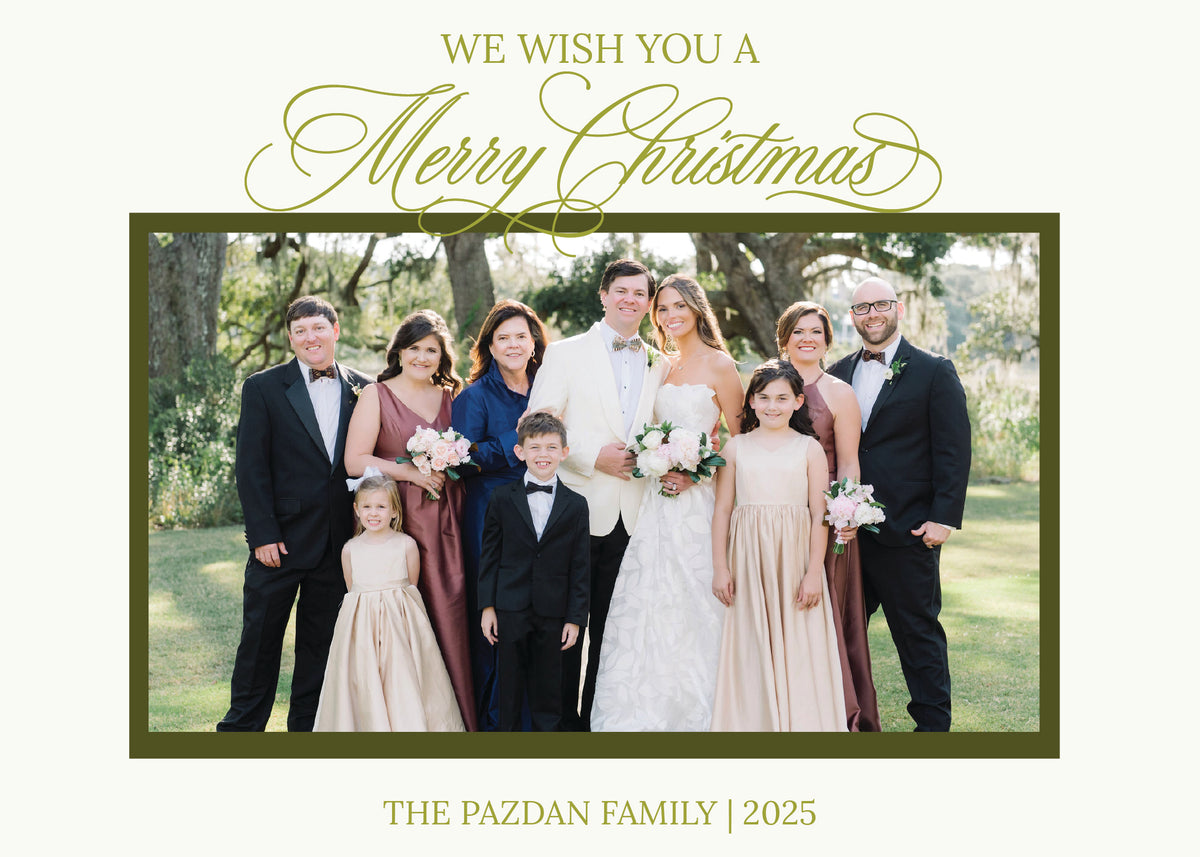 Merry Christmas Ikat Holiday Card