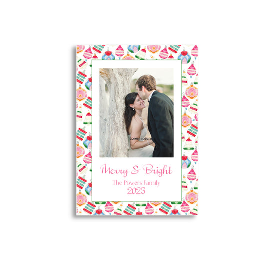 Vintage Ornaments Holiday Card