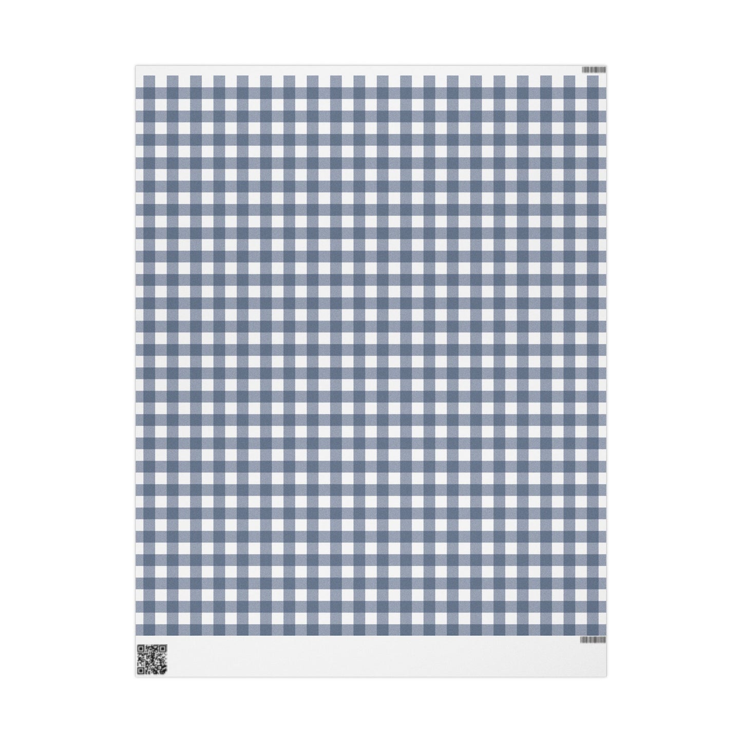 Blue Gingham Wrapping Paper