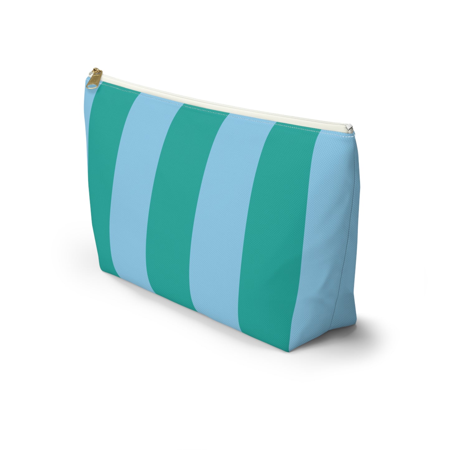 Pink and Burgundy Stripes Accessory Tile Bag