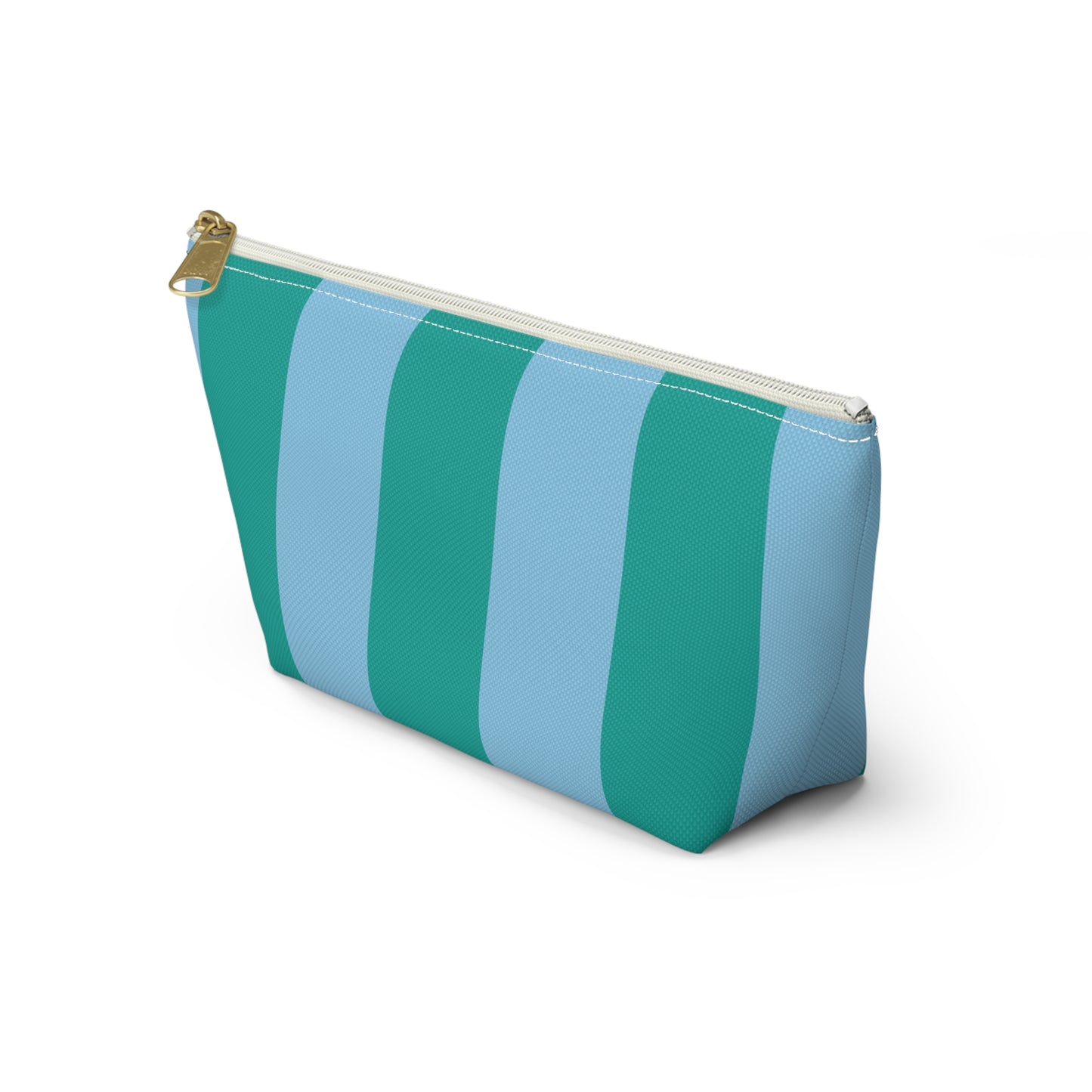 Pink and Burgundy Stripes Accessory Tile Bag