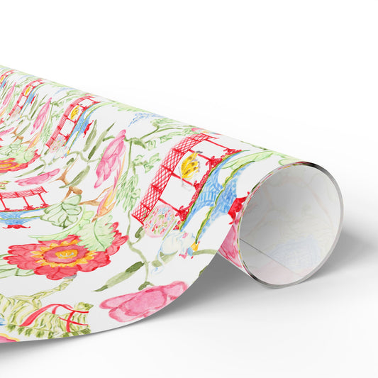 Colorful Chinoiserie Wrapping Paper