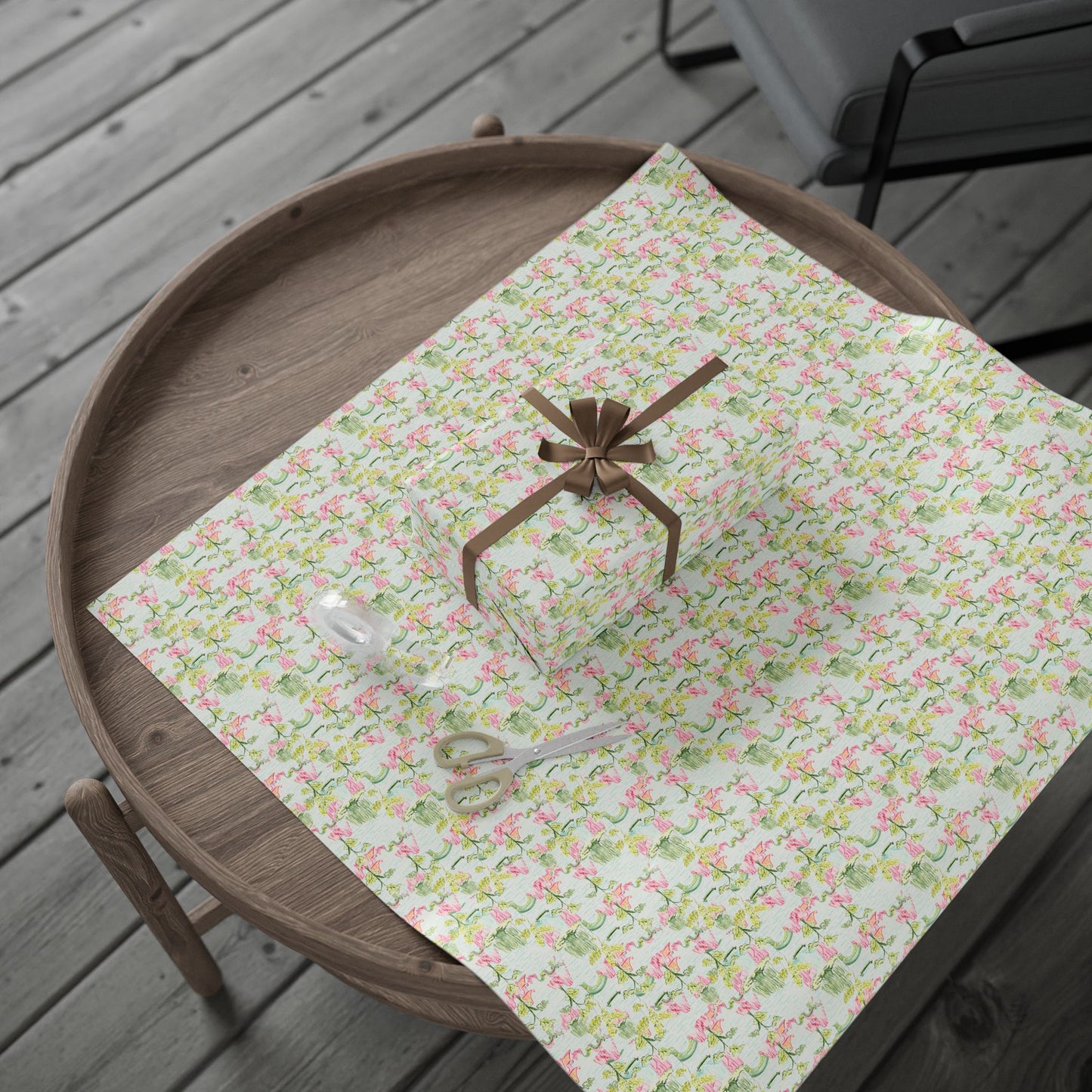 Mahjong Motif Wrapping Paper