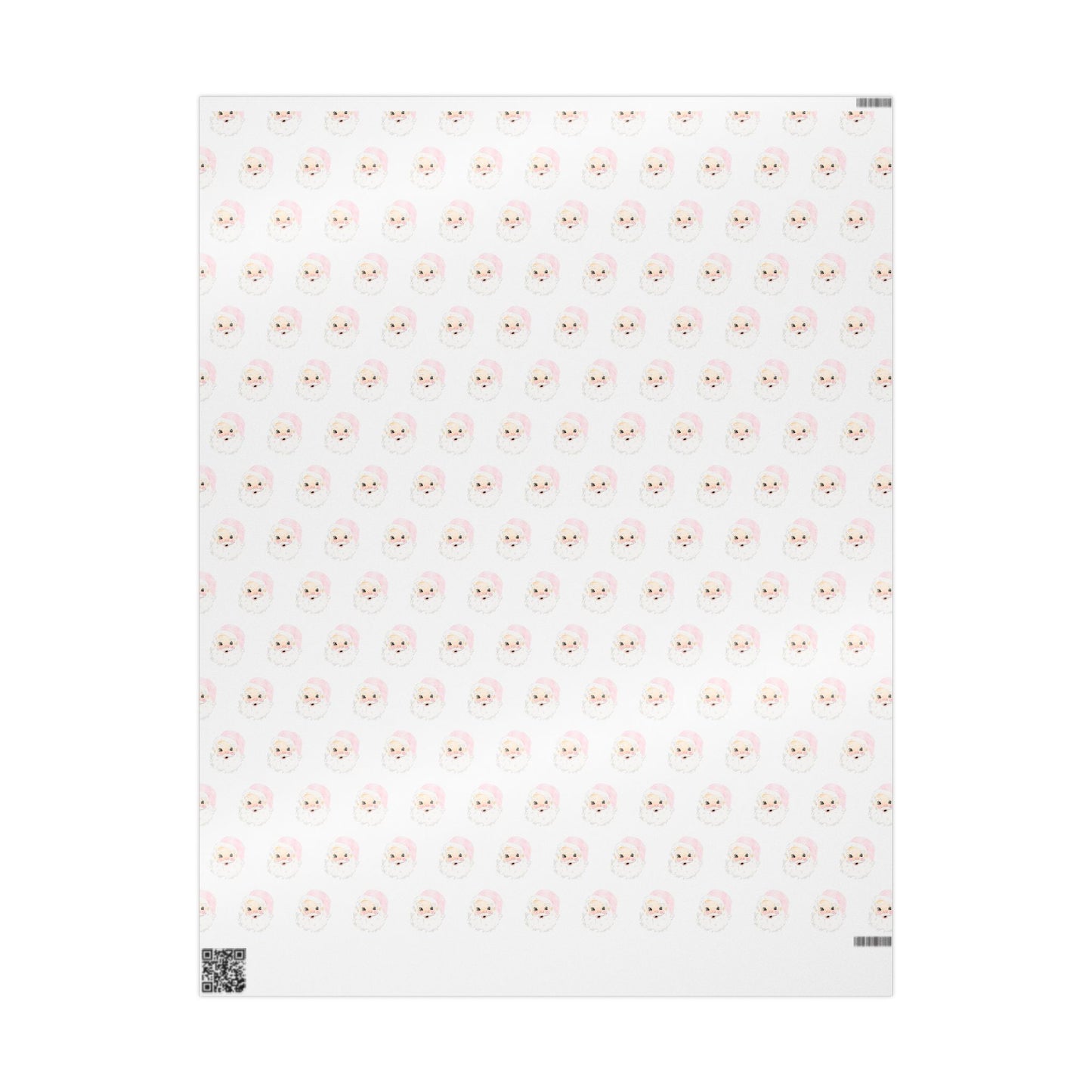 Pink Santa Wrapping Paper