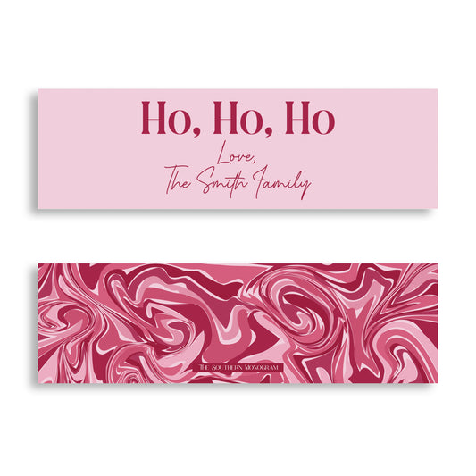 Peony Marble Skinny Gift Tags