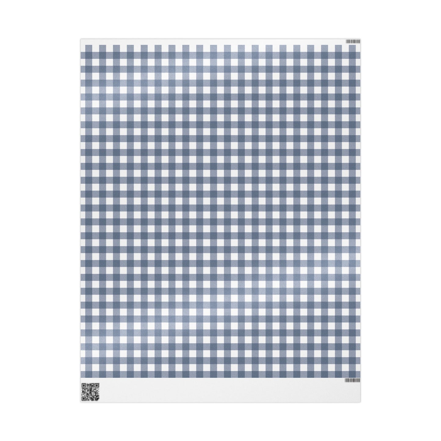 Blue Gingham Wrapping Paper