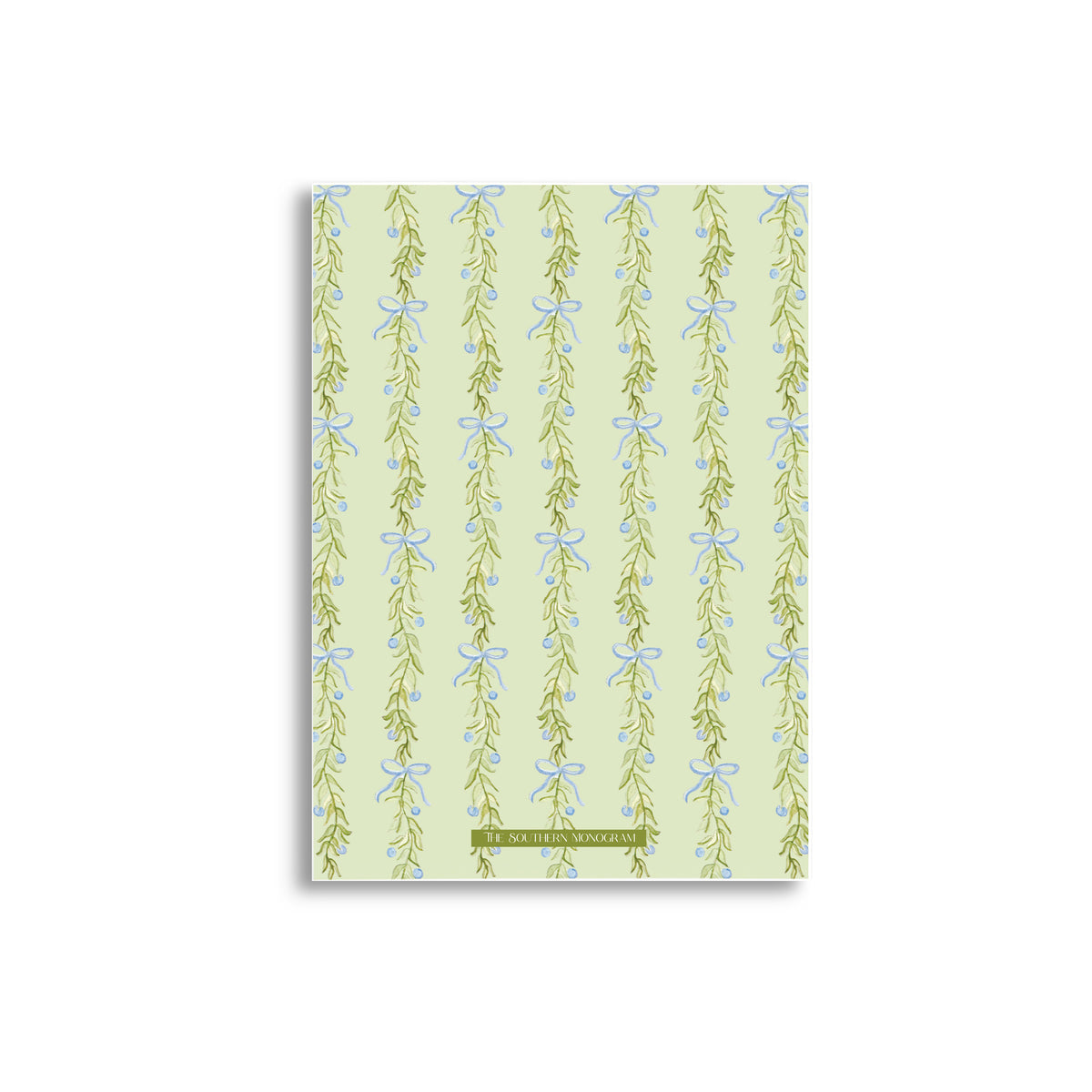Garland & Bows Green Holiday Card