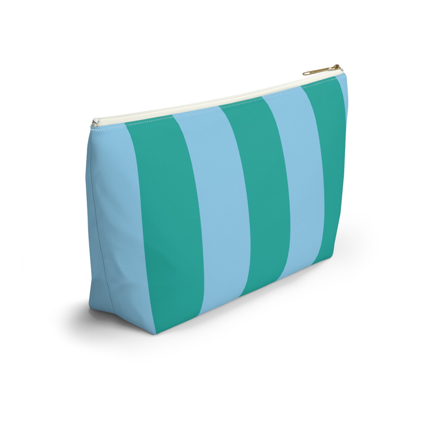 Pink and Burgundy Stripes Accessory Tile Bag