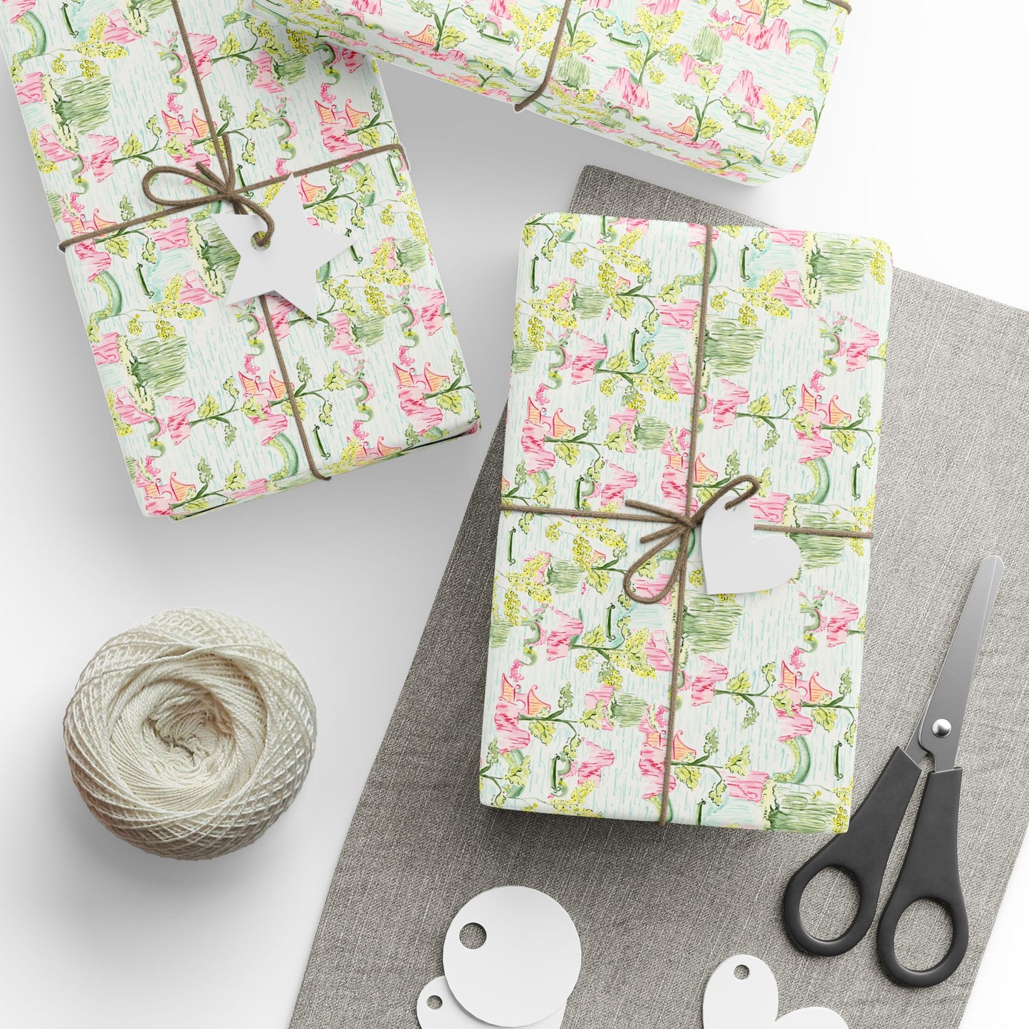 Mahjong Motif Wrapping Paper