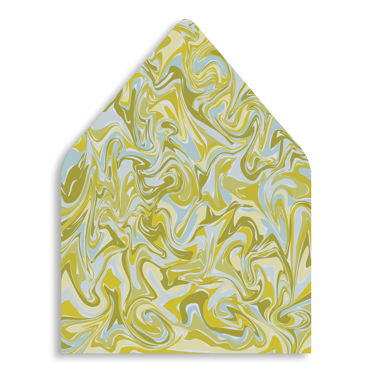 Ocean Moss Marble Holiday Card