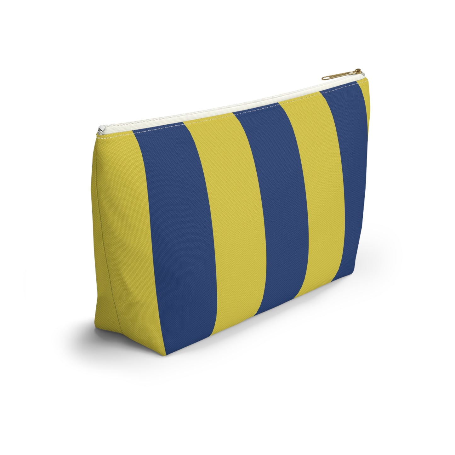 Pink and Burgundy Stripes Accessory Tile Bag