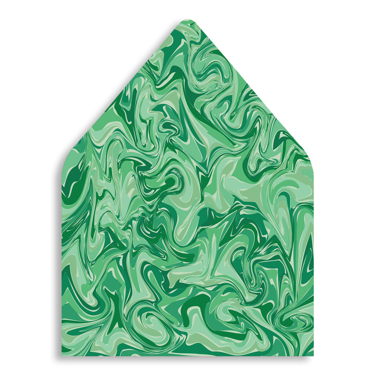 Evergreen Marble Holiday Card