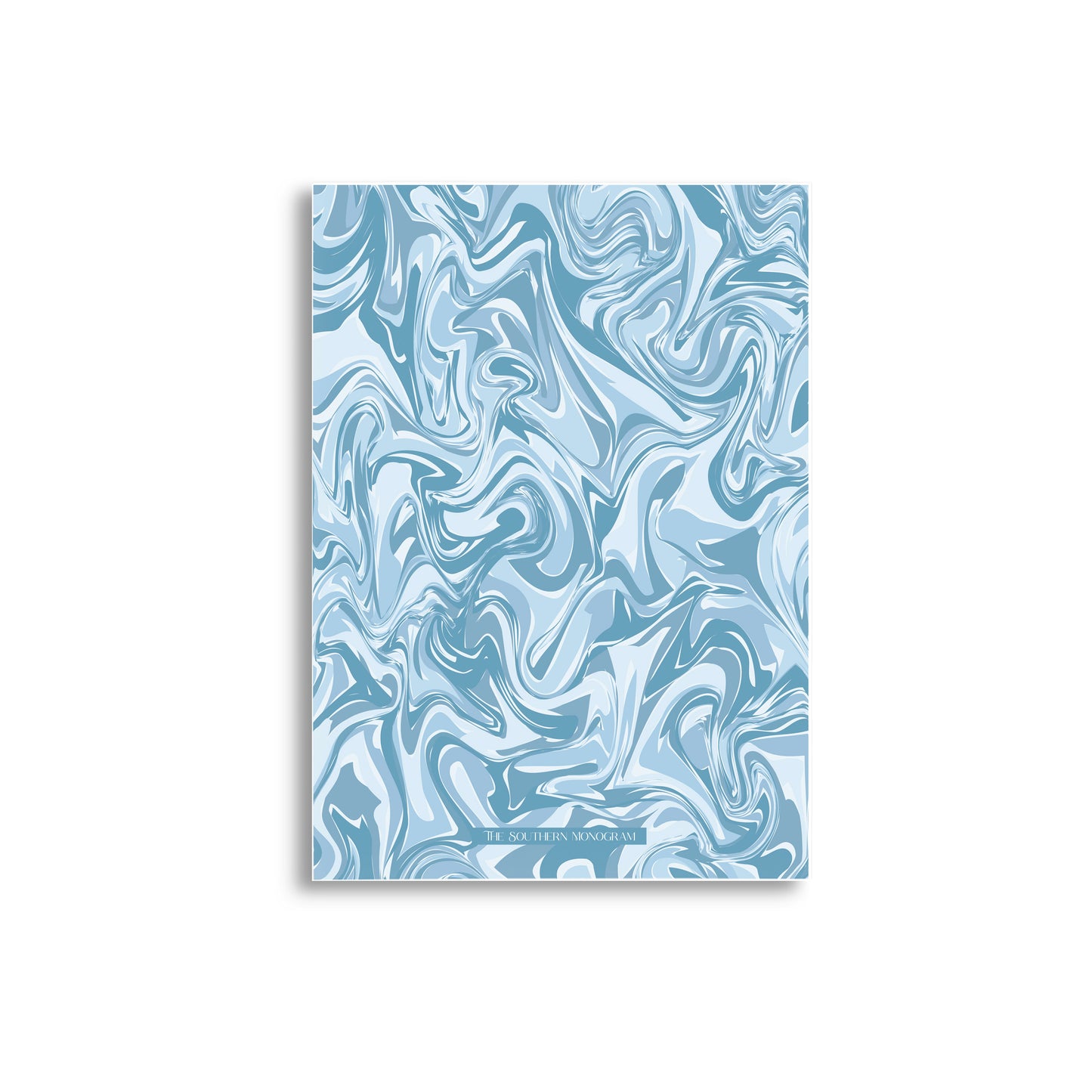 Winter Sky Marble Holiday Card