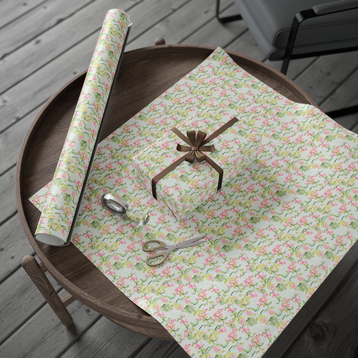 Mahjong Motif Wrapping Paper