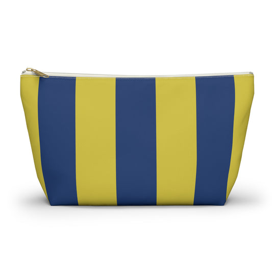 Pink and Burgundy Stripes Accessory Tile Bag