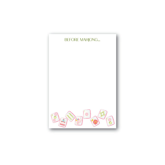 Before Mahjong To Do Notepad