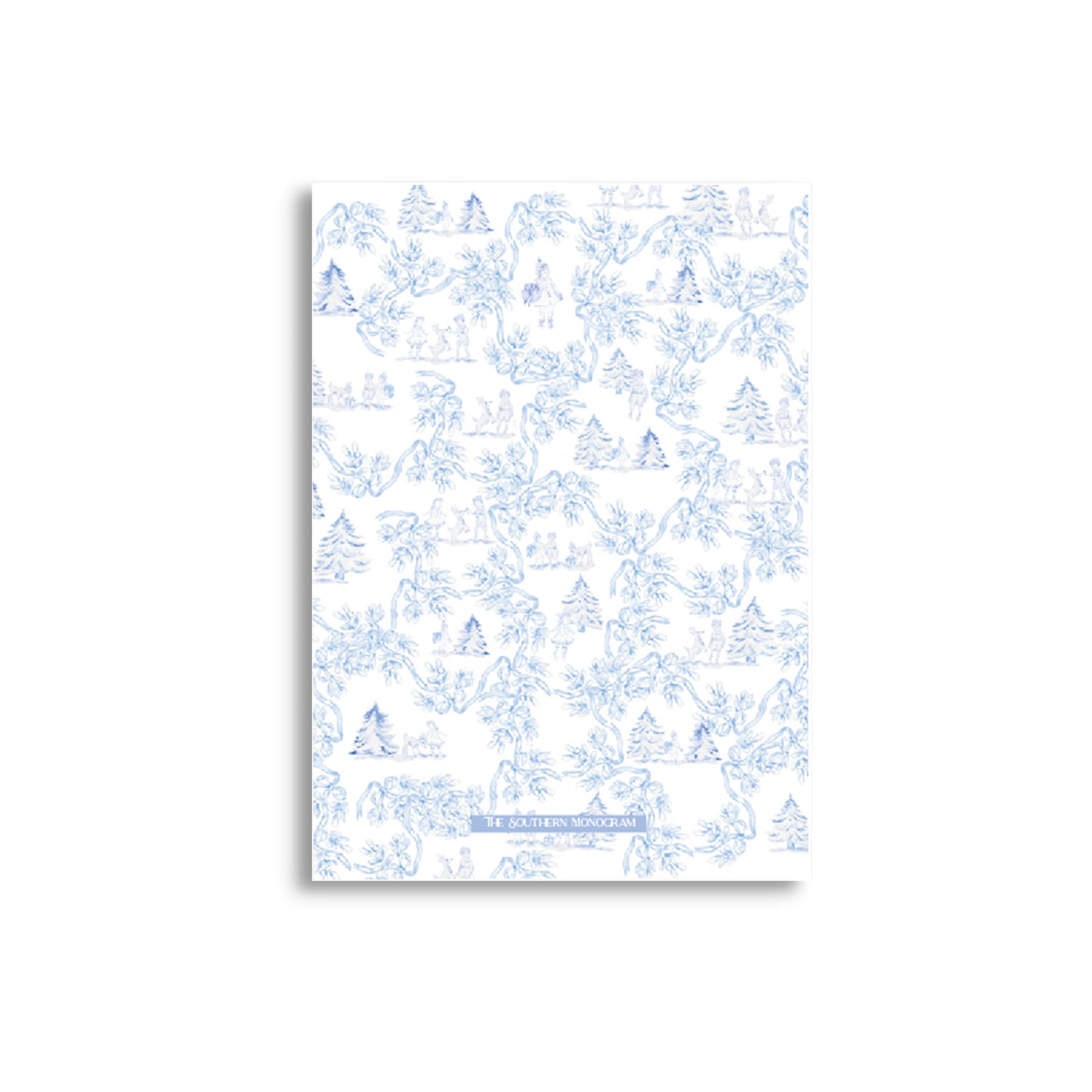 Blue Reindeer Games Holiday Card