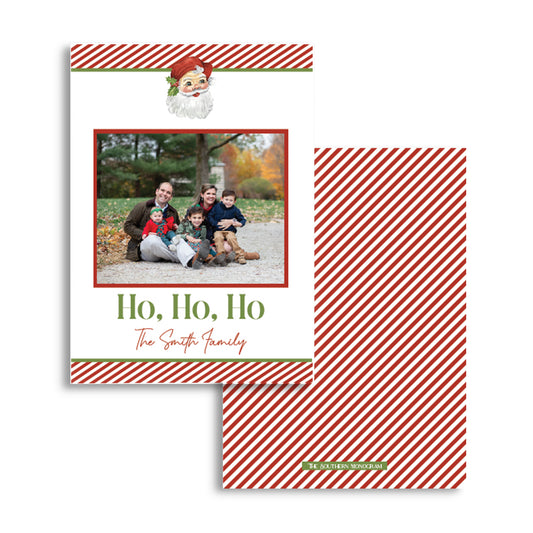 Candy Cane Stripes Holiday Card