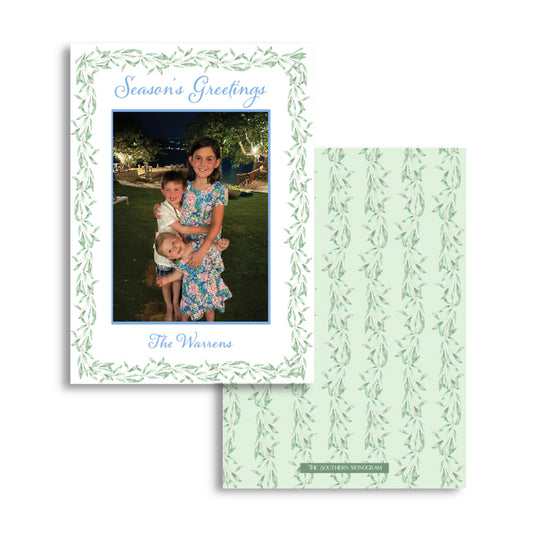 Christmas Greenery Holiday Card