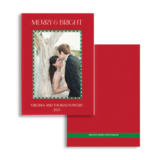 Classic Colors Merry & Bright Holiday Card