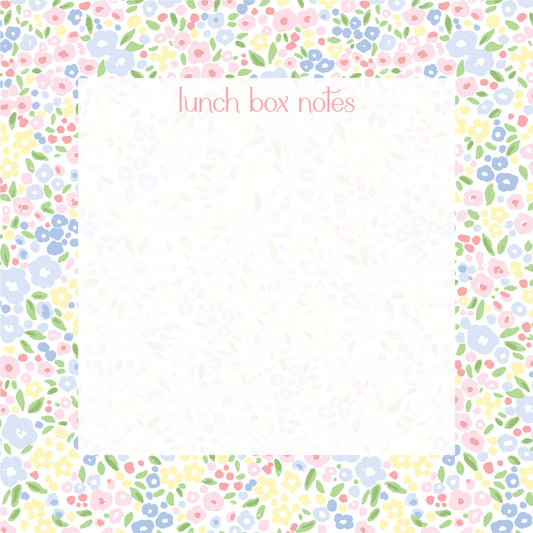 Floral Lunch Box Notepad