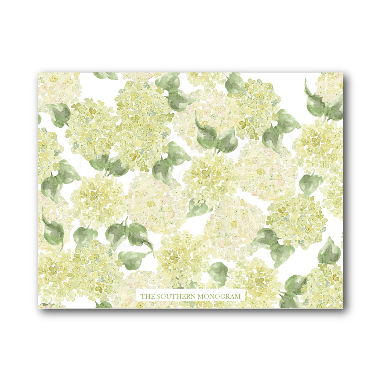 Green Hydrangea Notecard