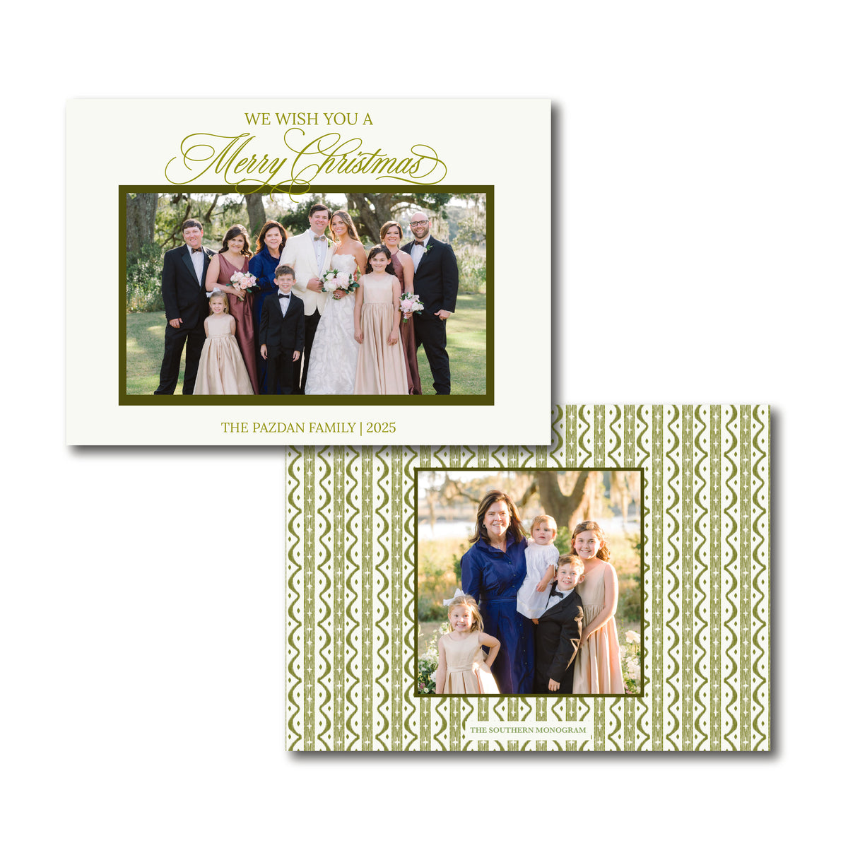 Merry Christmas Ikat Holiday Card