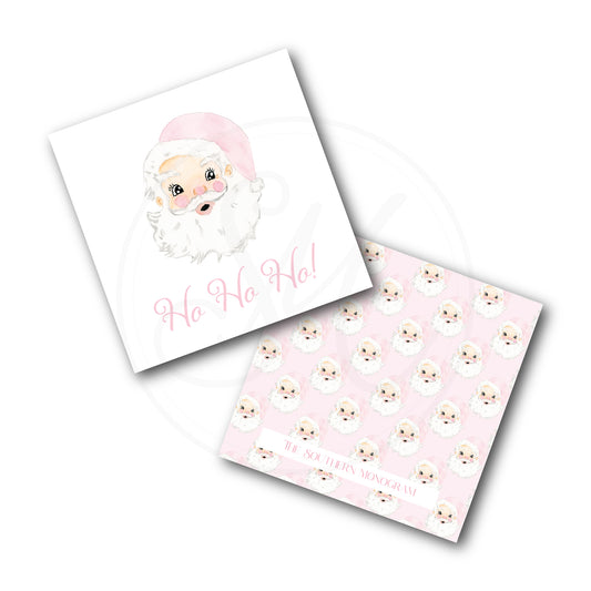 Pink Santa Gift Tags