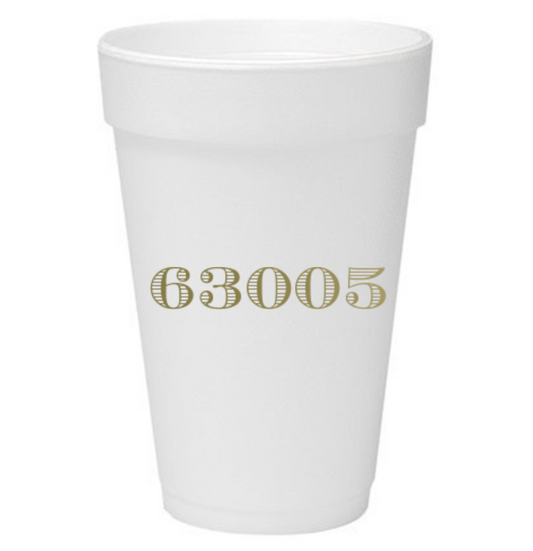63005 Foam Cups | Gold