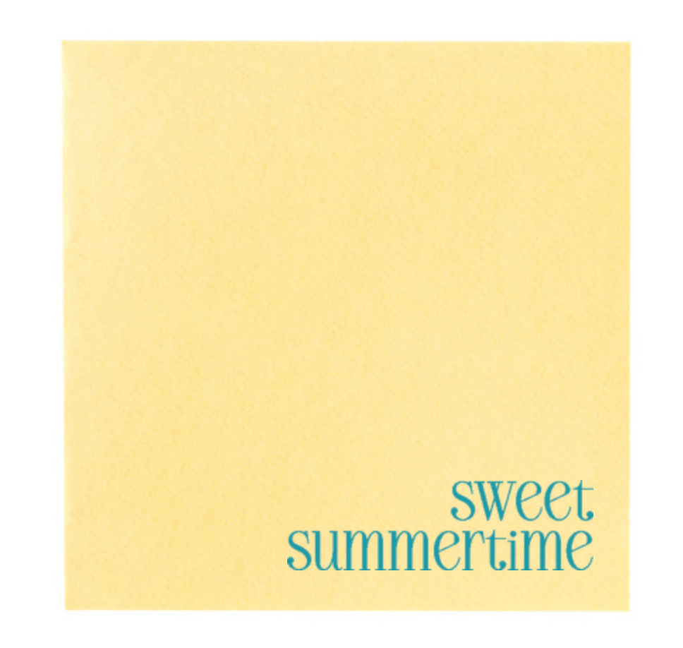 Sweet Summertime Cocktail Napkins | Buttercream