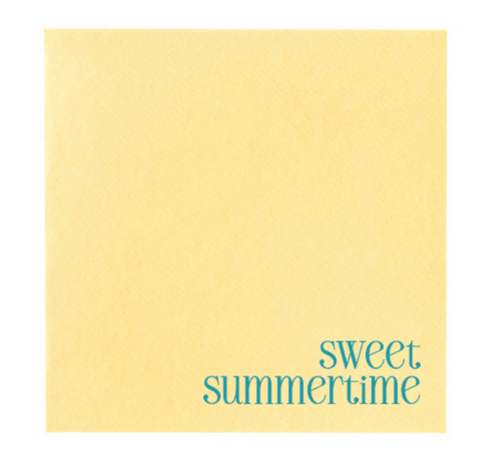 Sweet Summertime Cocktail Napkins | Buttercream
