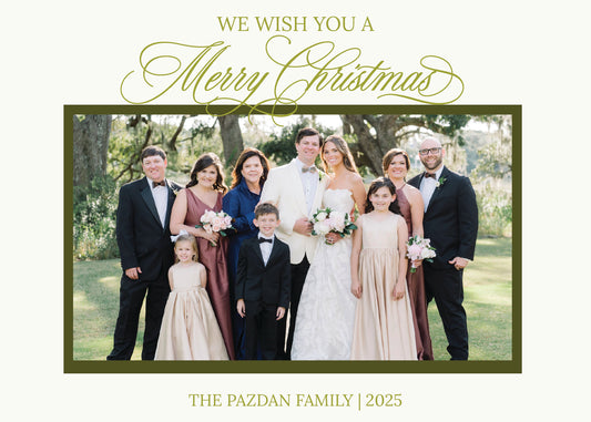 Merry Christmas Ikat Holiday Card