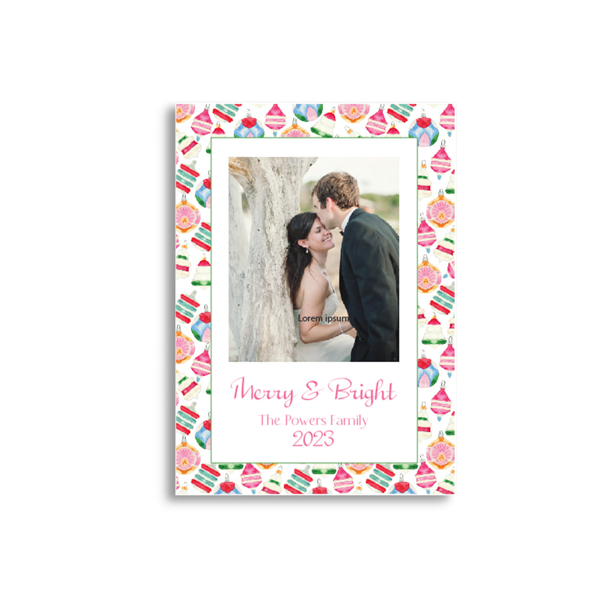 Vintage Ornaments Holiday Card